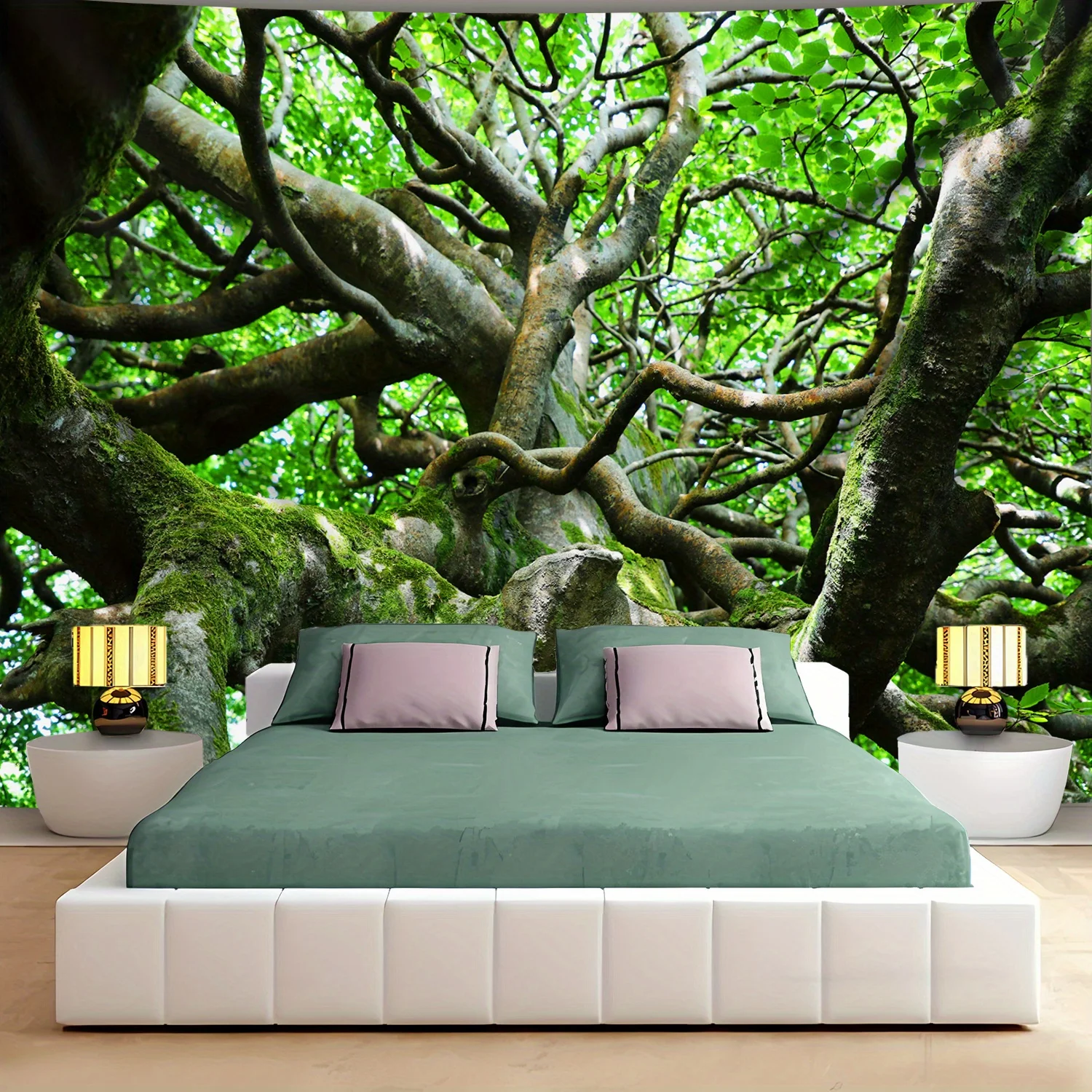 1pc Ultra Large Size Ancient Big Tree Trunk Aesthetics Print Tapestry Birthday Gift Room Decoration Party Decoration Suitable Li