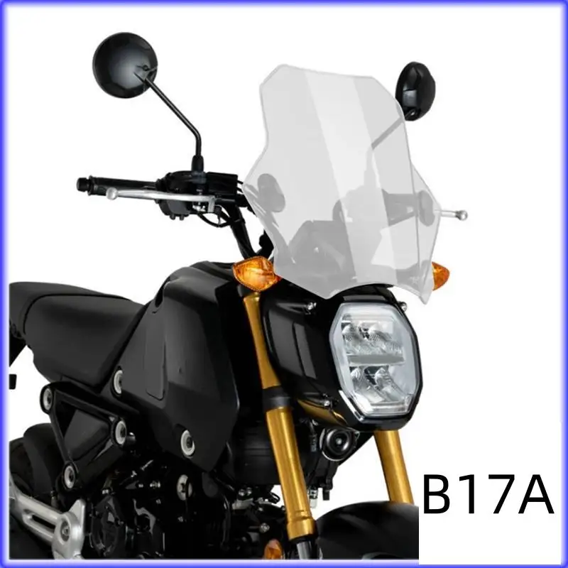 

BT-Front Wind Deflectors Windscreen For Yamaha MT07 MT09 HONDA CBR600RR CB1000R GXSR 600 750 BMW Ducati 40X37cm Replacement Gray
