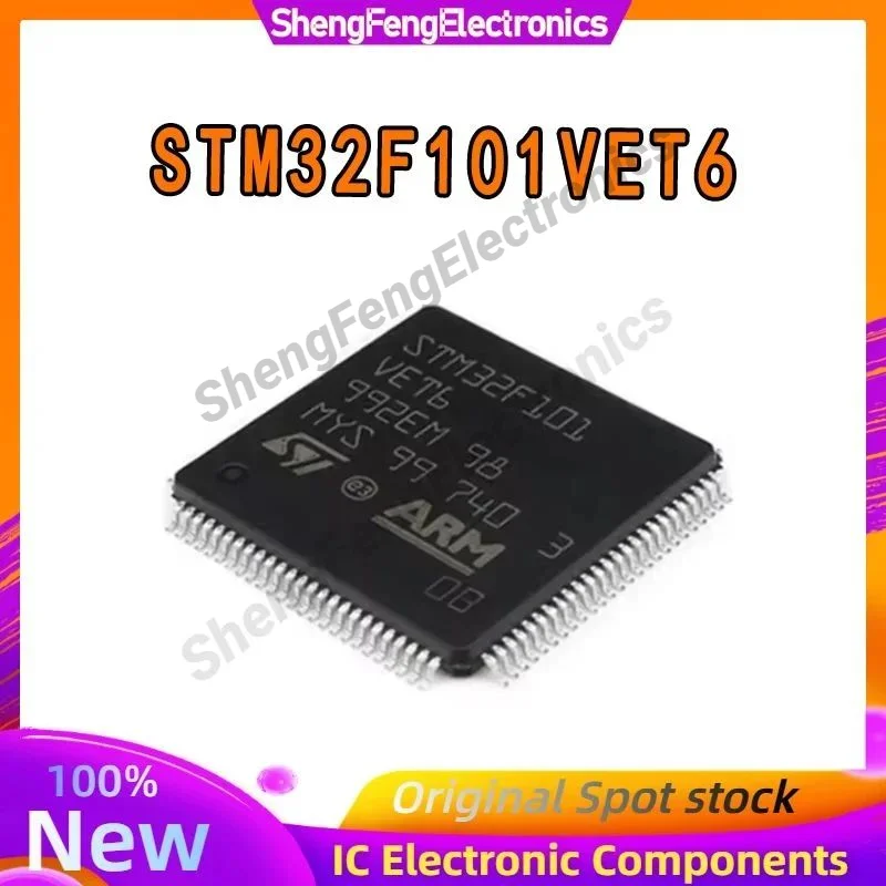 

STM32F101VET6 LQFP100 32-Bit microcontroller MCU ARM Single Chip in stock
