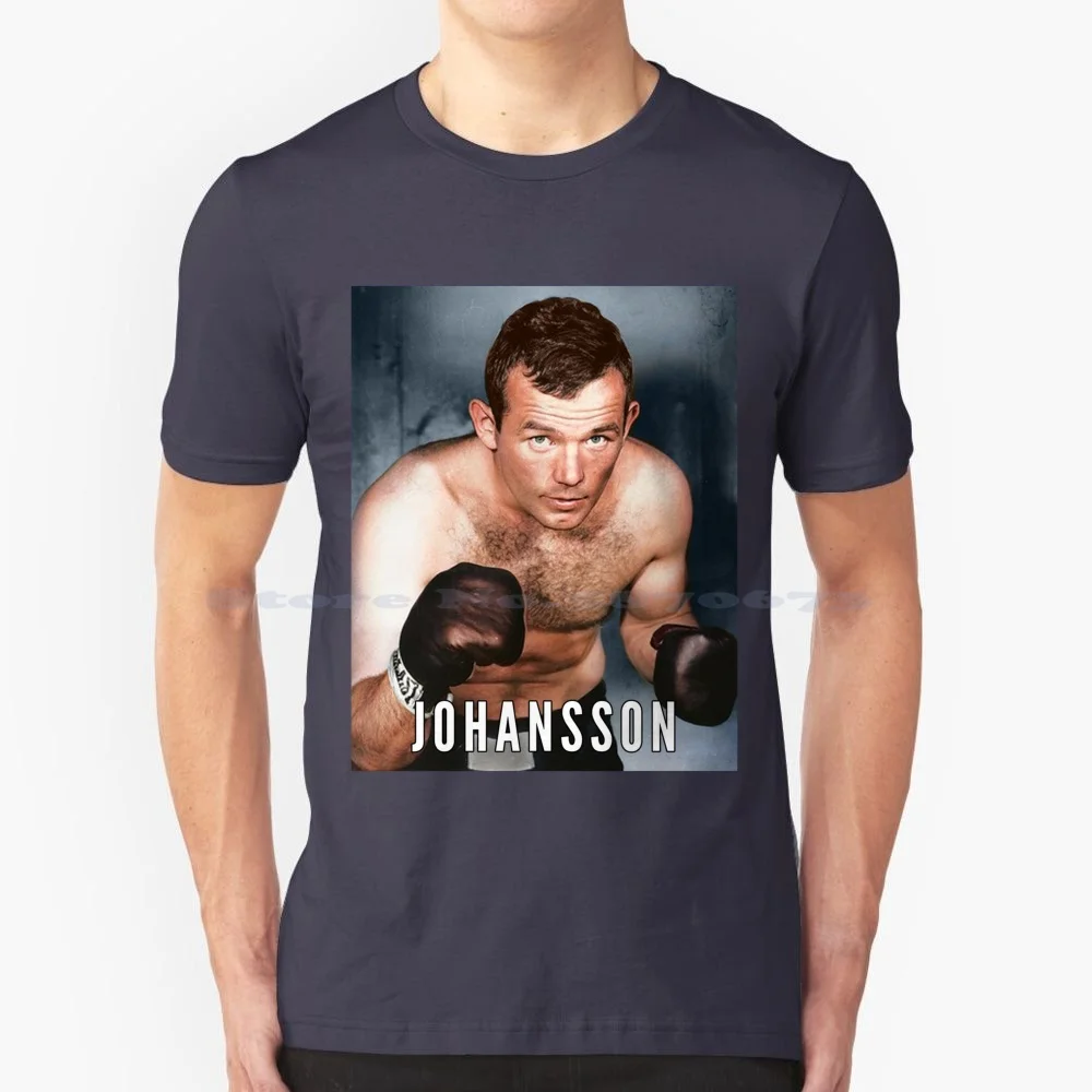 Ingemar Johansson-Boxing Legend Colorized T Shirt 100% Cotton Tee Filipino Gabriel Flash Elorde Colorization The Greatest Sugar