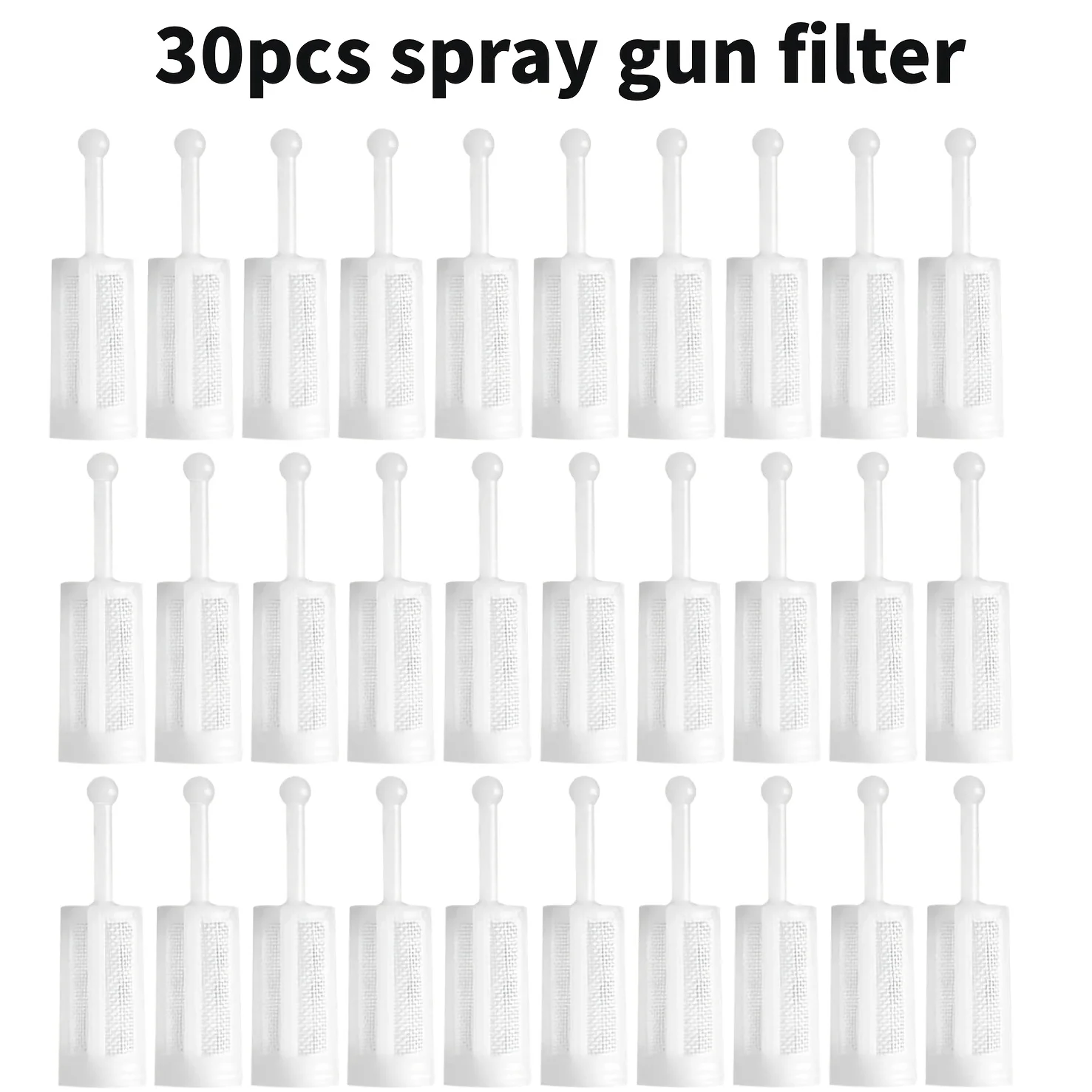 30/50/60-Piece Spray Gun Paint Filters Fine Mesh Paint Strainer High Quality Spray Gun Accessories For Paint Spraying