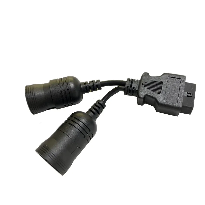 Car Truck Y Cable OBD OBD2 16pin Female To J1708 6pin/ J1939 9pin OBDII 60CM Cable diagnostic adapter cable diagnostic tools car