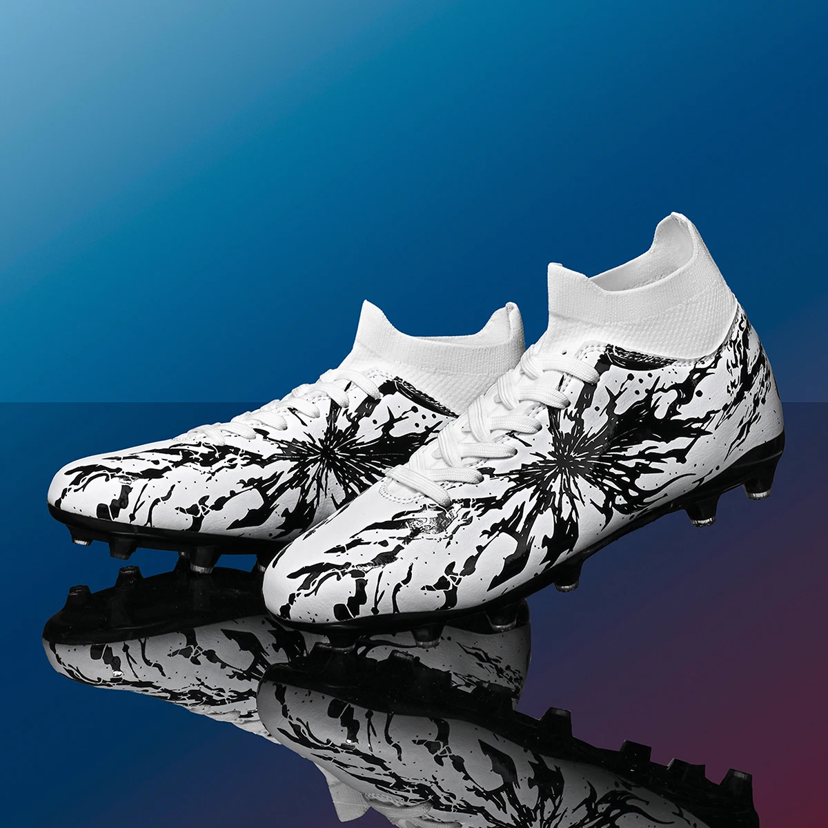 New Style AG/FG Football Cleats Stable Long TPU Studs Unisex Outdoor Grass Pitch Match Soccer Training Shoes