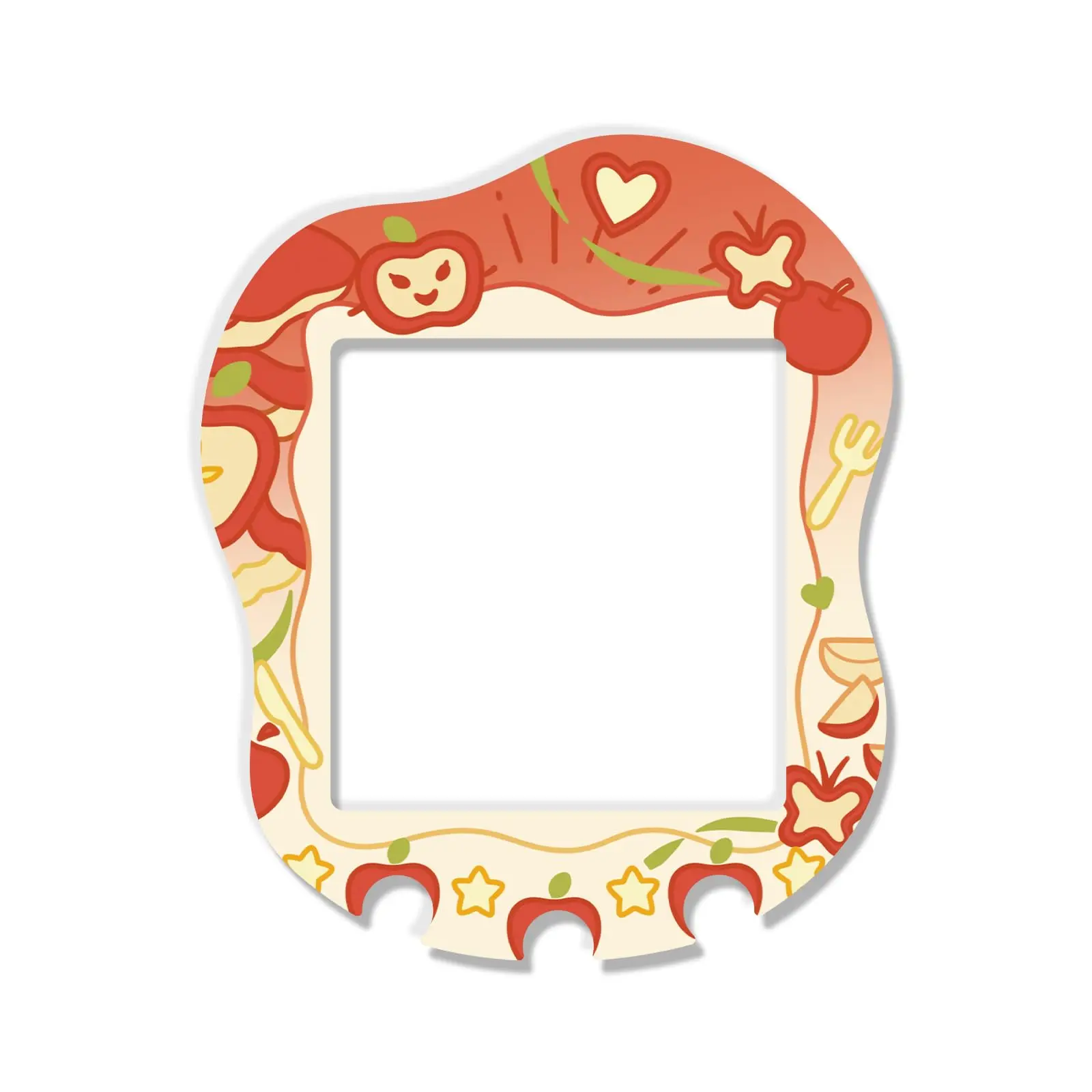Holografische laser sticker voor de voorkant van de Tamagotchi Uni, zelfklevende sticker voor het zelf aanbrengen, glinsterende afwerking voor je virtuele huisdier.