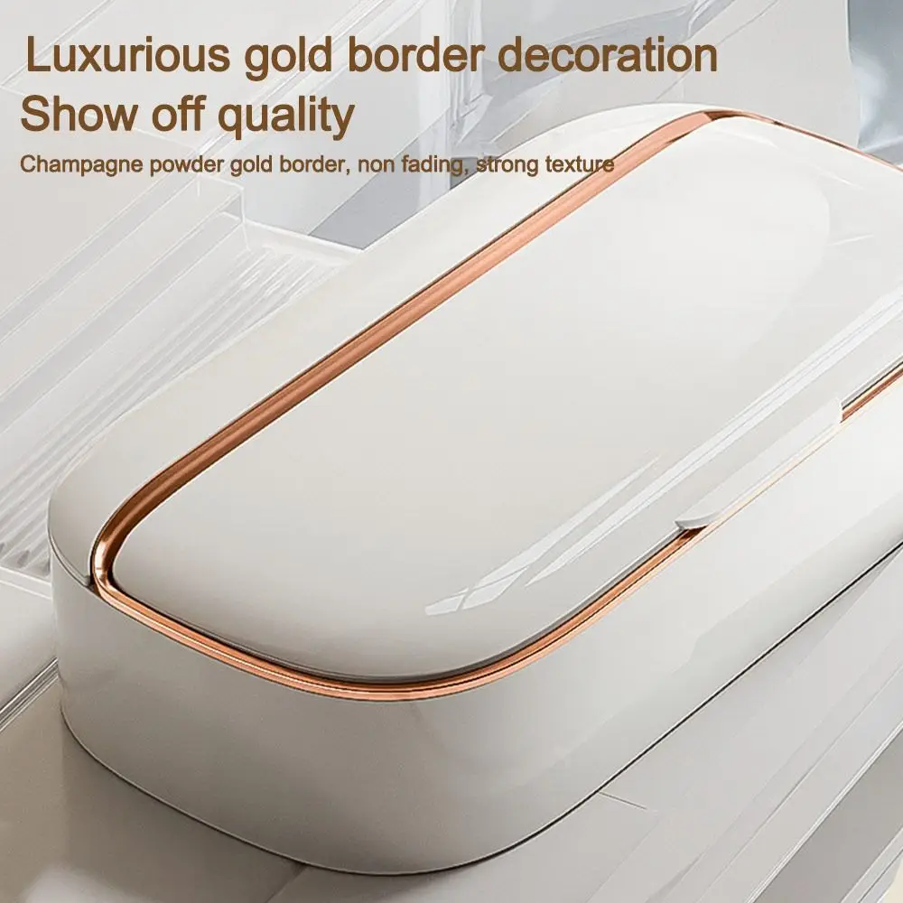 Fashion Large Waterproof Soap Dish With Drainage Box Flip Soap Box Punch-Free Wall Mounted Soap Holder Bathroom Accessories
