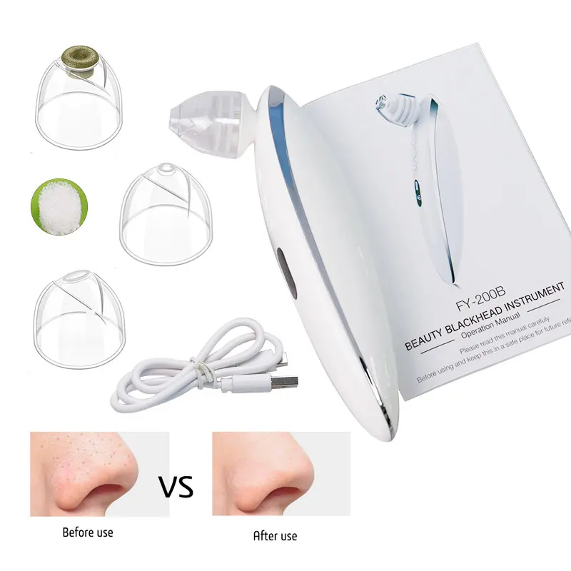 6 tryb ssania elektryczne urządzenie do usuwania zaskórników odkurzacz do usuwania trądziku usuwanie czarnych plam twarzy głębokie oczyszczanie urządzenie do oczyszczania porów