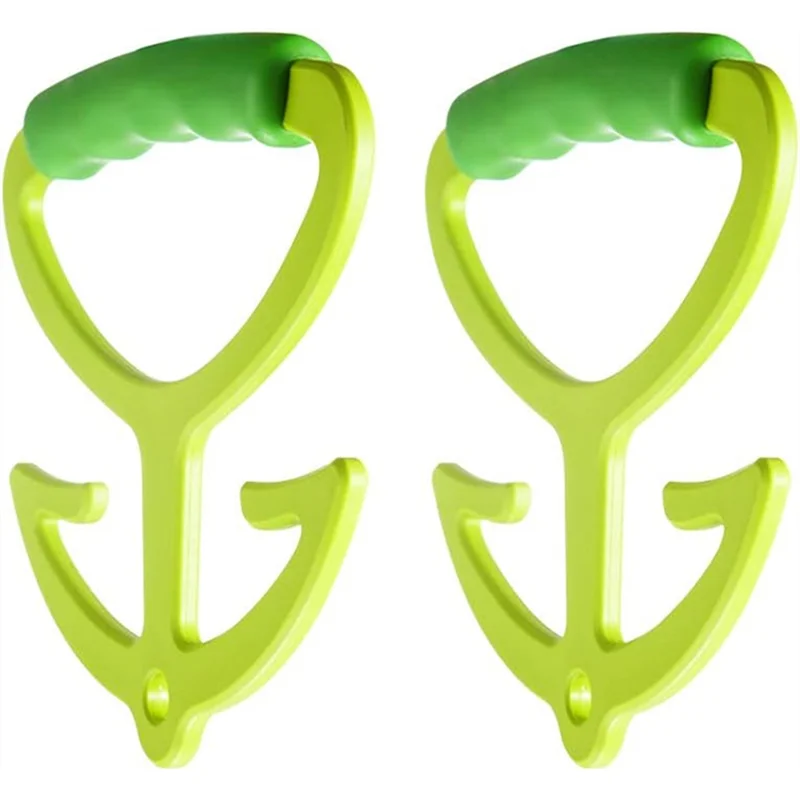 

ABLK Each Handle Holds Up To 80Lbs, Handle Carrier For Grocery Shopping Bag Holder, Hanger With Soft Grip Handles, 2Pack
