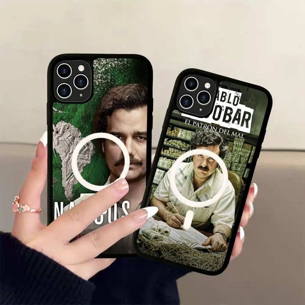 Narcos TV Series Pablo Escobar Magnetic Matte Phone Case For IPhone 16 17 15 14 13 12 11 For Magsafe Wireless Charge Cover