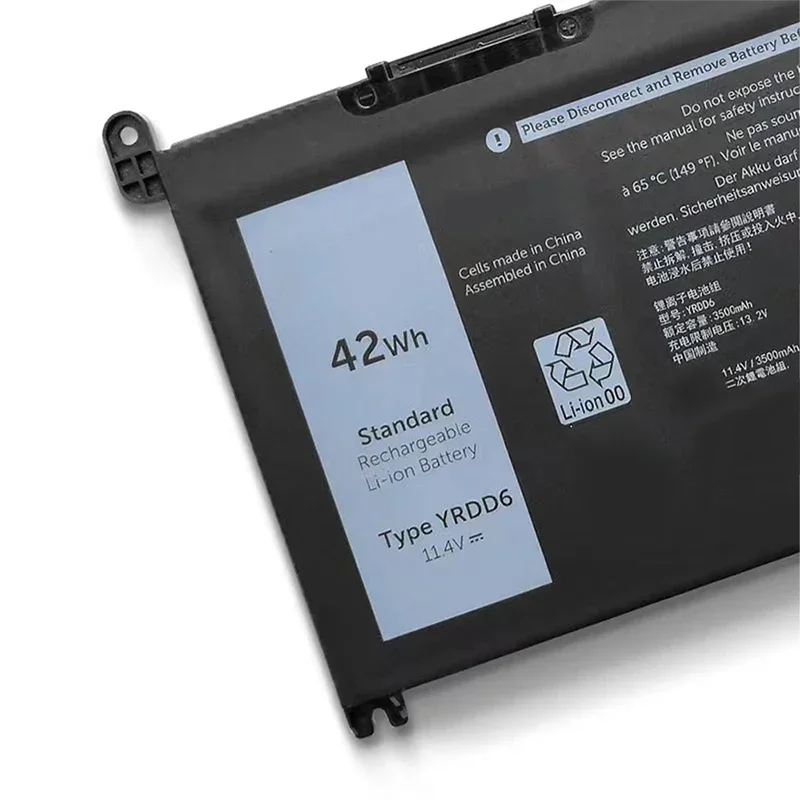 42Wh Laptop Battery YRDD6 for Dell Latitude 3300 3401 3379 Vostro 3491 3501 3590 3490 3591 5490 5581 5481 3400 3401 3405 3500