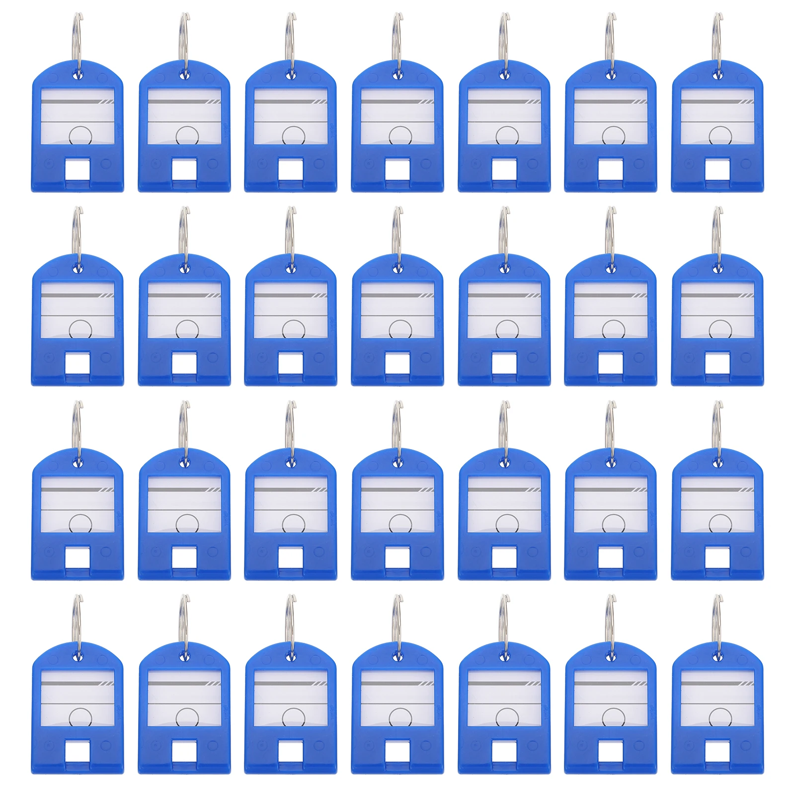 

50pcs Key Tags Colored Labels ABS Plastic Reusable Halloween Child Chain Luggage Tag ID Label Hotel Key Tag