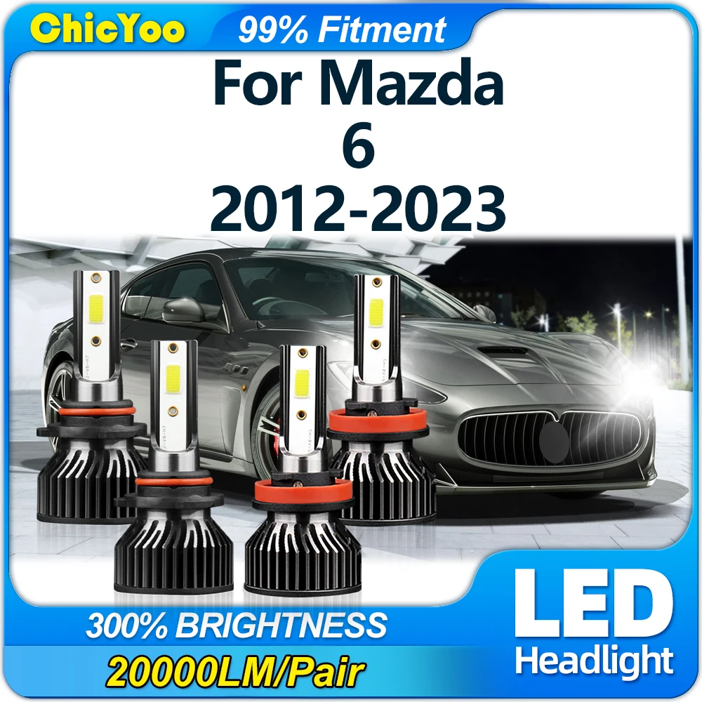 

40000LM Canbus No Error LED Headlight 240W High Power Car Lights Bulbs 12V For Mazda 6 2012-2017 2018 2019 2020 2021 2022 2023