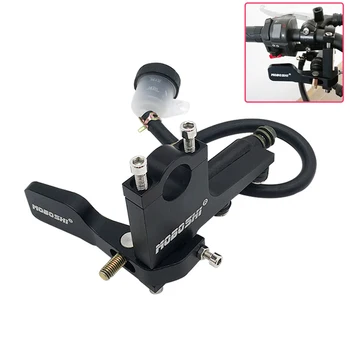 オートバイユニバーサル 22 ミリメートルクラッチ親指ブレーキレバーキットリアマスターポンプシリンダーハンドルブレーキ修正部品