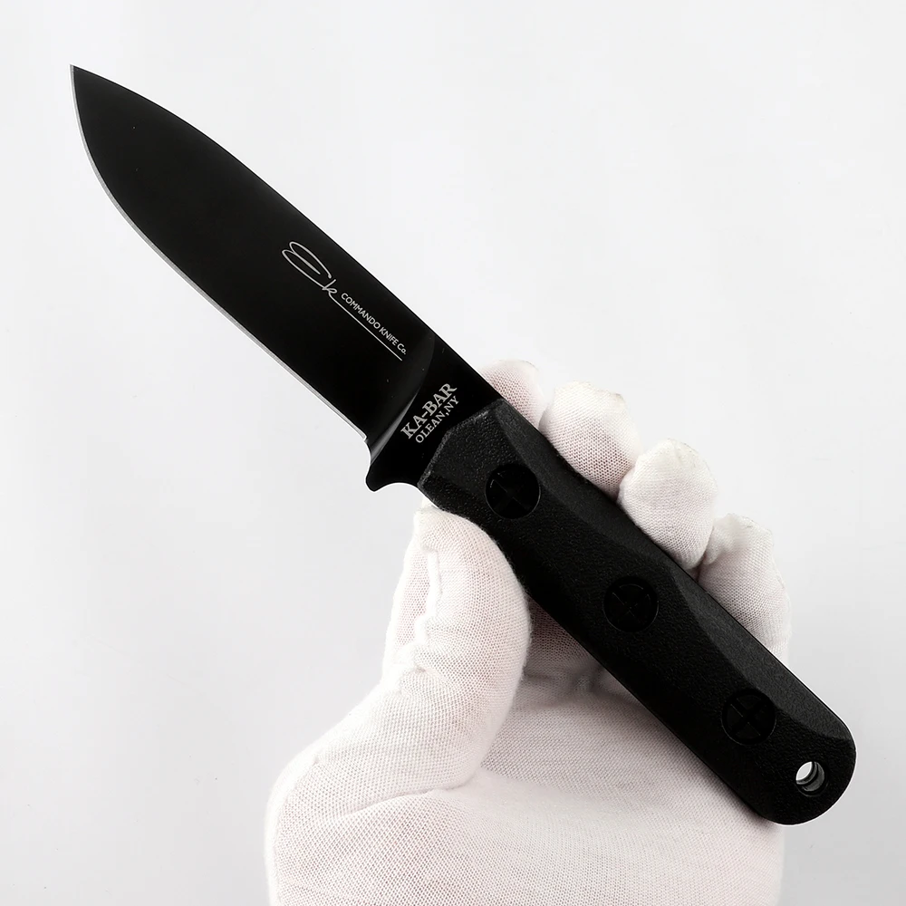 5cr13mov steel outdoor survival knife, suitable for self-defense, camping, hunting, fixed knife, fruit knife