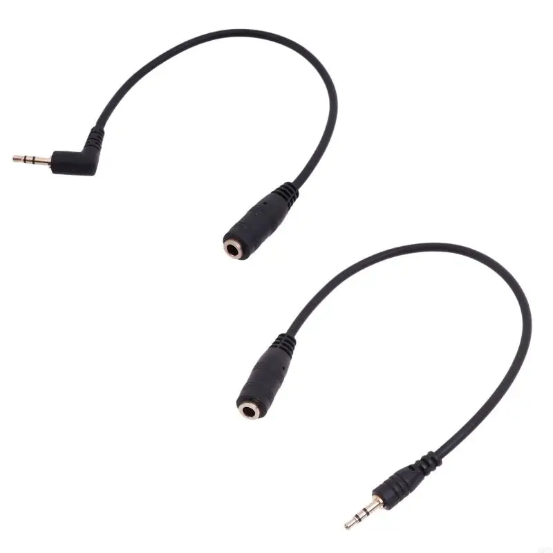 

400A Gold Plated 2.5mm Male to 1/8 inch 3.5mm Female Stereo Adapter Cable Straight Connector