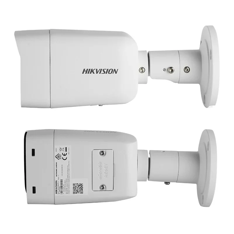 Hikvision 4MP 8MP ColorVu IP Camera Outdoor Security Human Vehicle Classification POE 4K Camera Built-in Mic DS-2CD2087G2-LU