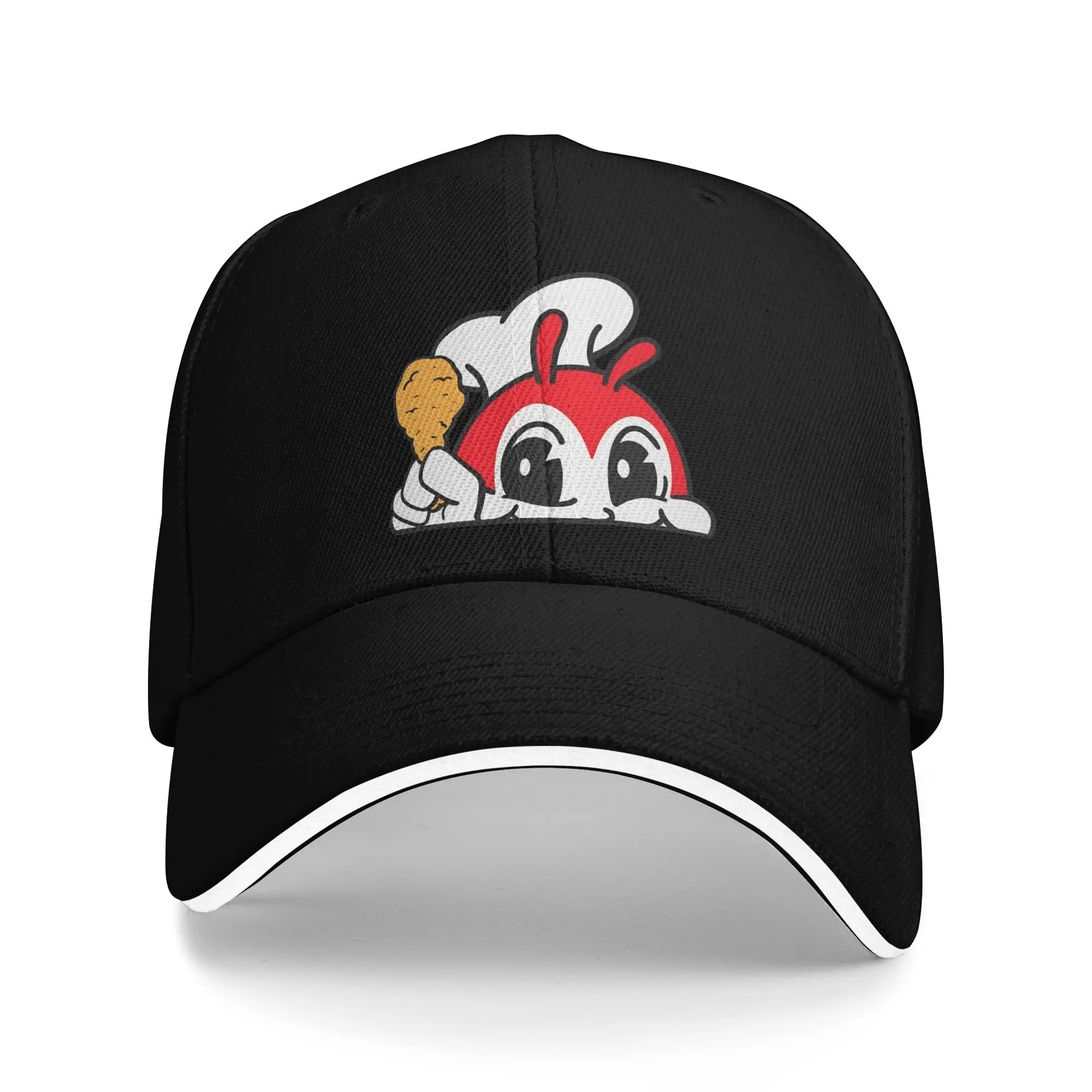 Summer Casual Baseball Cap Jollibee Peeking Rock Trucker Hat For Unisex Men Sun Visor Cute Chicken Joy Filipino Baseball Caps