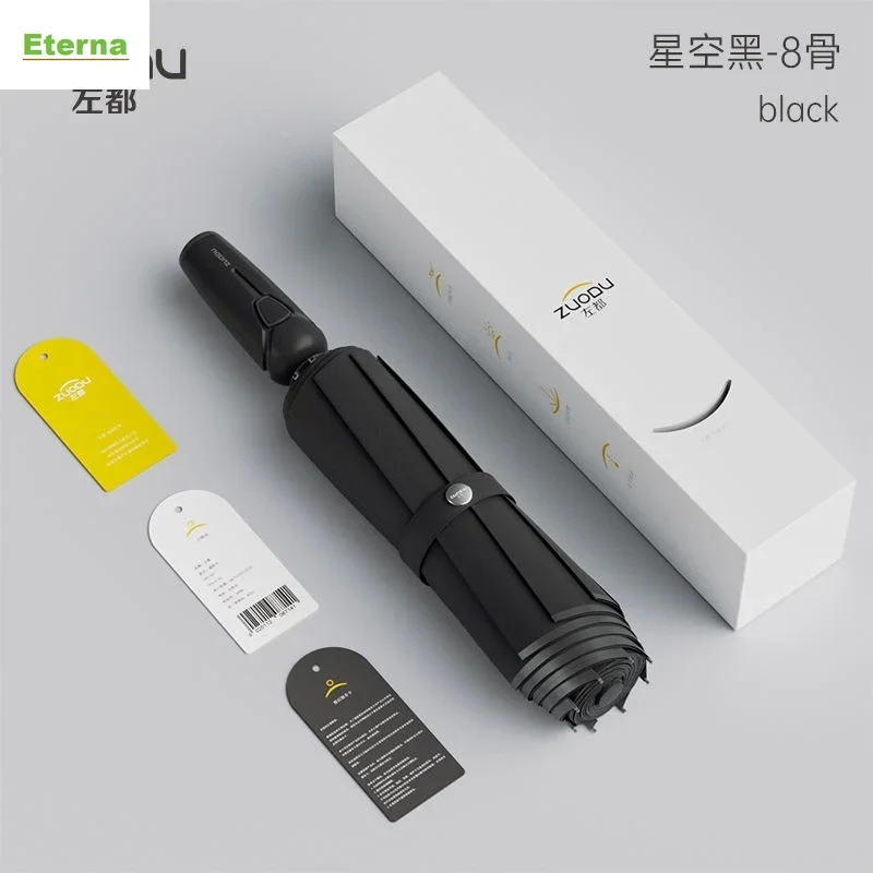 Fully Automatic Reverse Folding Umbrella Sun & Rain 8 Ribs Thickened Ultra Light for Men Women