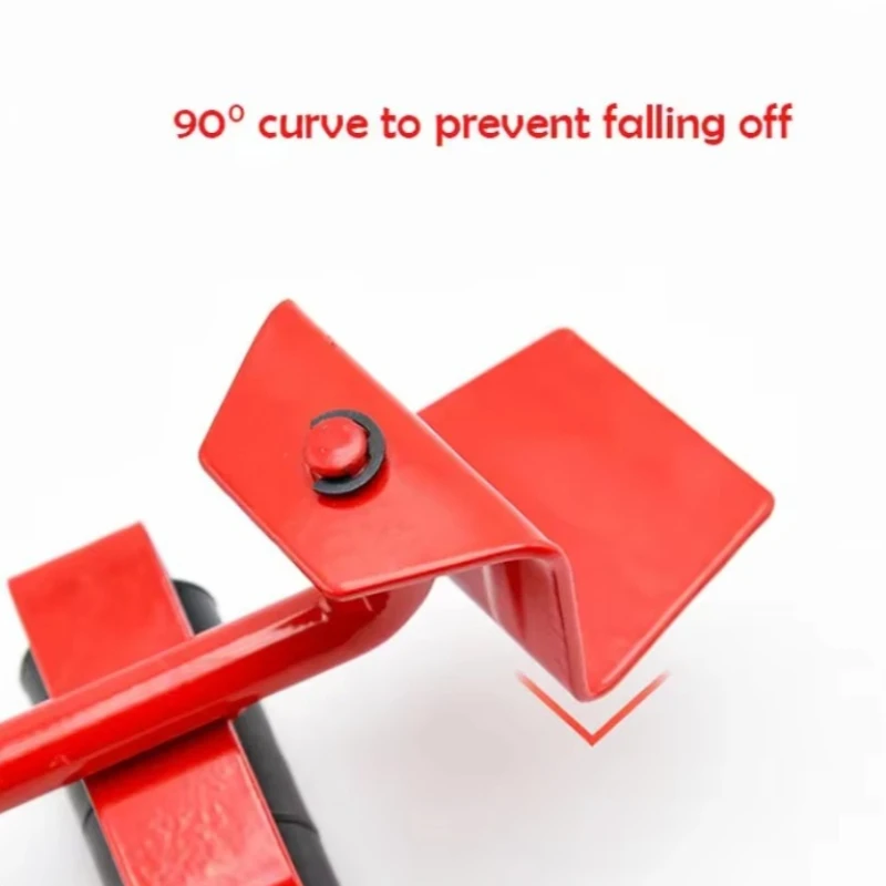 Set Rol Transportasi Bergerak Furnitur Penggerak Batang Roda Alat Penghilang Barang Berat Set Alat Pengangkat Bergerak Perkakas Tangan