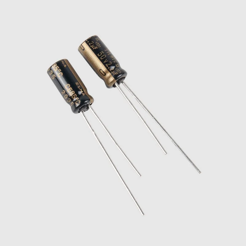 Capacitores eletrolíticos de seda áudio audiófilos, ELNA RFS II, 5x11mm, 50V2.2UF, 10pcs, 50pcs