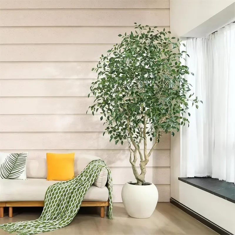 for Indoor Large Artificial Potted Plants Plastic Pot Artificial Plants and Flowers with Pots Home