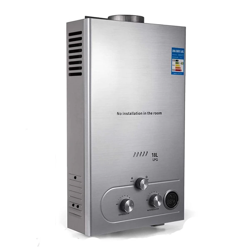 18L montado na parede de gás natural liquefeito carvão aquecedor de água doméstico automático rápido aquecedor de água a gás fábrica