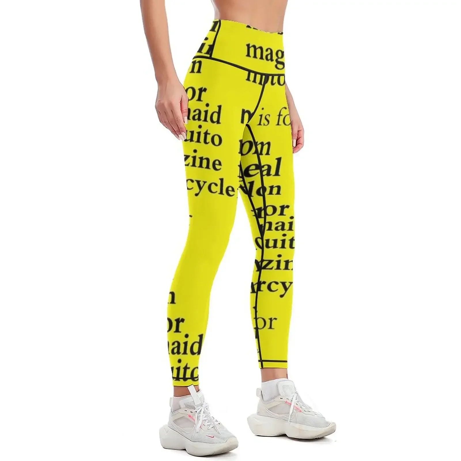 M is for : Alphabet a-z Words - Alphabet The L is for leg: a-z - Leggings sportswear gym workout shorts Womens Leggings