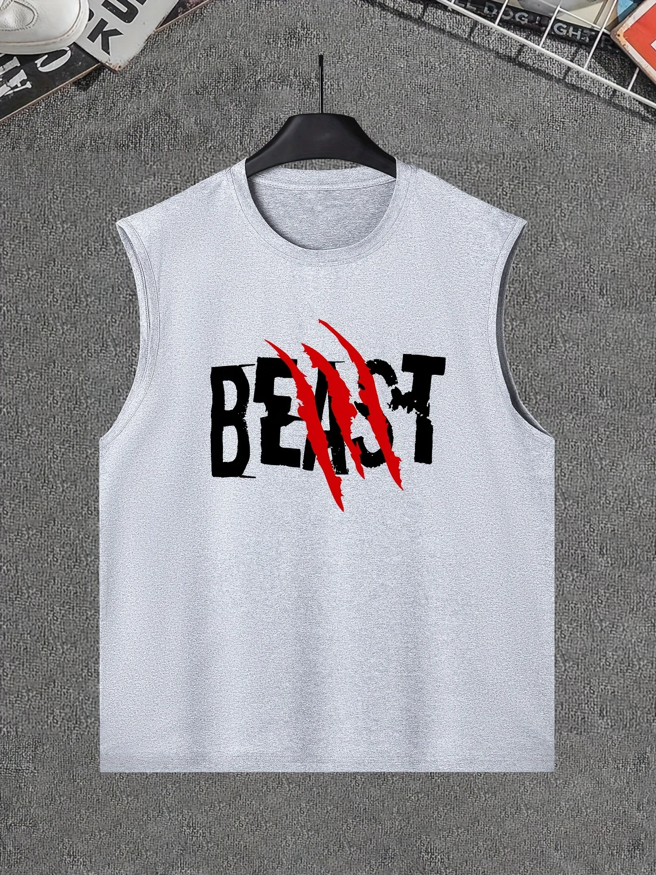 

Персонализированный повседневный жилет BEAST с узором в виде когтей