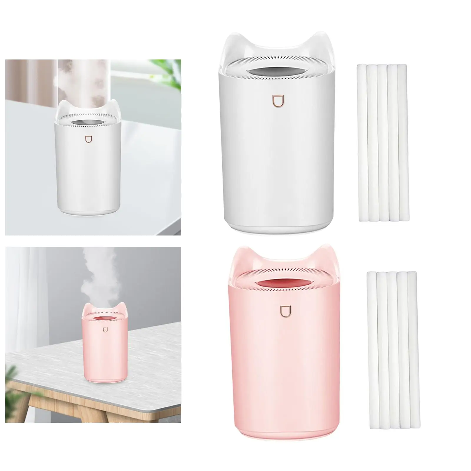 Ultrasonic Air Humidifier Essential Diffuser Oil LED Night Light 3L