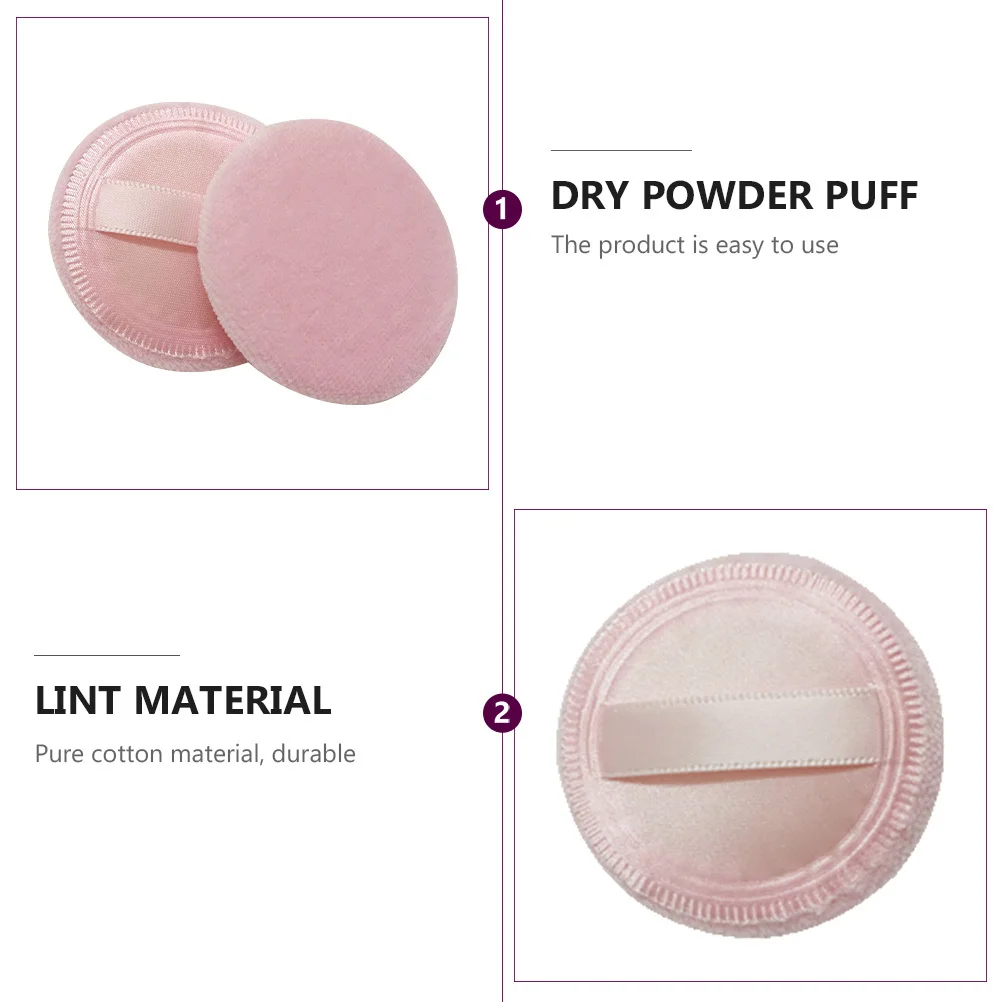 Aplicador de maquillaje suave y denso para el rostro, almohadilla cosmética para aplicación suave, herramientas de maquillaje en polvo seco, 20 piezas