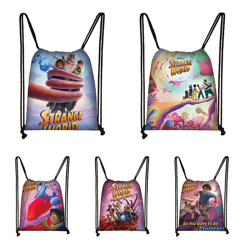 Strange World Proximity Wstring Sacs à la mode pour garçons et filles, sac à provisions grande capacité, sac à dos pour adolescents, sacs de plage de voyage portables