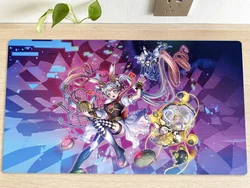 YuGiOh M VissLICE Pawn Cheshire Cat & M VissLICE Pawn White Rabbit TCG CCG Mat Trading Card Game Mat Table Playmat Podkładka pod mysz