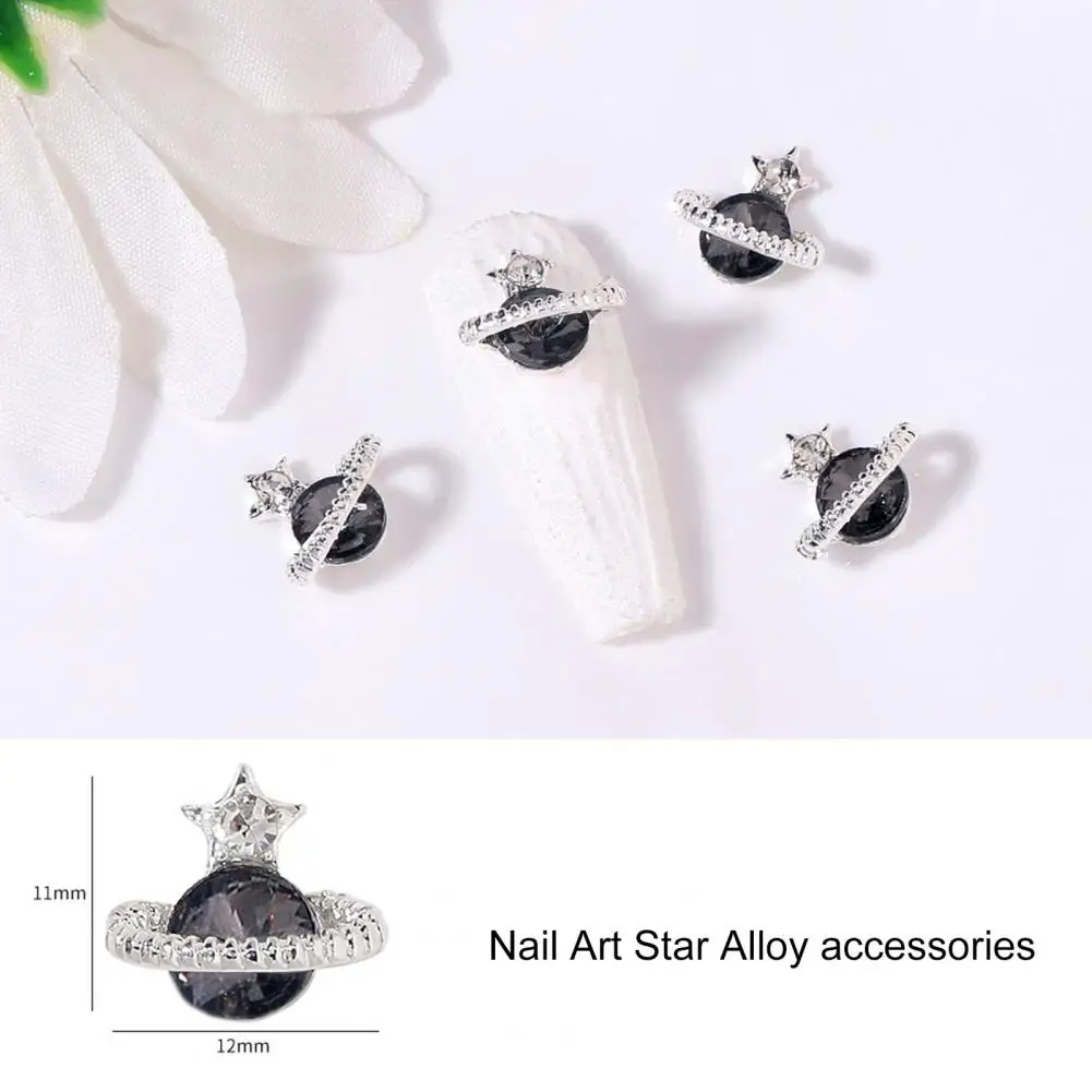 10Pcs Delicate Nail Art Rhinestone Decorative Nail Ornament Easy to Paste DIY Cubic Zirconia Nail Art Jewelry