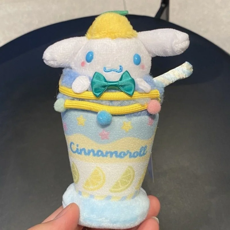 Sanrio Hello Kitty Kuromi Cinnamoroll Parfait Ijs Zacht Pluche Sleutelhanger Rugzak Rits Hangende Decoratie Telefoon Charme Cadeau