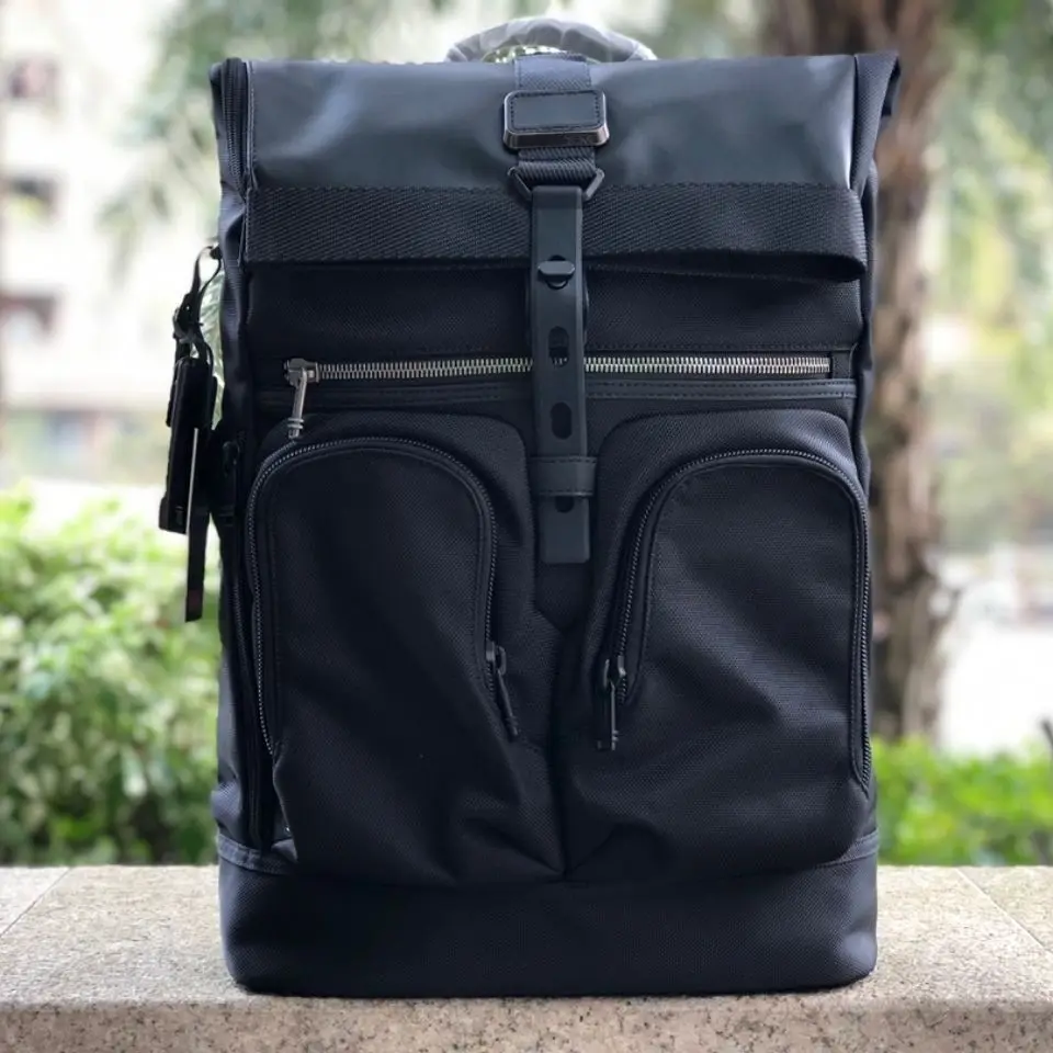 حقيبة ظهر عصرية للركاب للرجال، حقيبة نايلون أنيقة ذات سعة كبيرة للعمل ورحلات عطلة نهاية الأسبوع 232388 #4