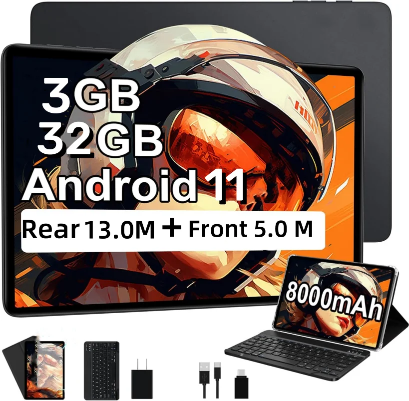 

10,1-дюймовый планшетный ПК Android 11, 3 ГБ ОЗУ, 32 ГБ ПЗУ, ЦП SC9863 FC10, восьмиядерный процессор, 1,6 ГГц, 1920x1200, IPS, IPS, FHD, двойная камера, WIFI, тип C