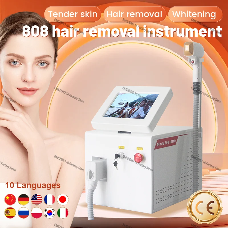 

2025 808nm diode laser hair removal machine 755/808/1064 Nm three wavelength laser painless permanent hair removal machine 2000W