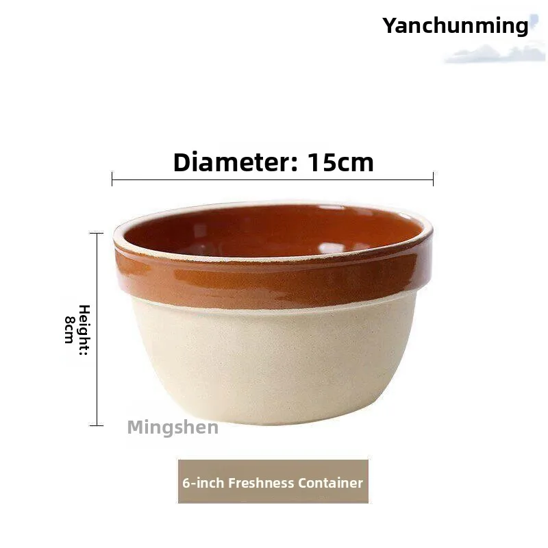 

Traditional Chinese Purple Clay Rice Steaming Bowl Home Use Coarse Soil Sand Bowl Vintage Style for Steamed Rice