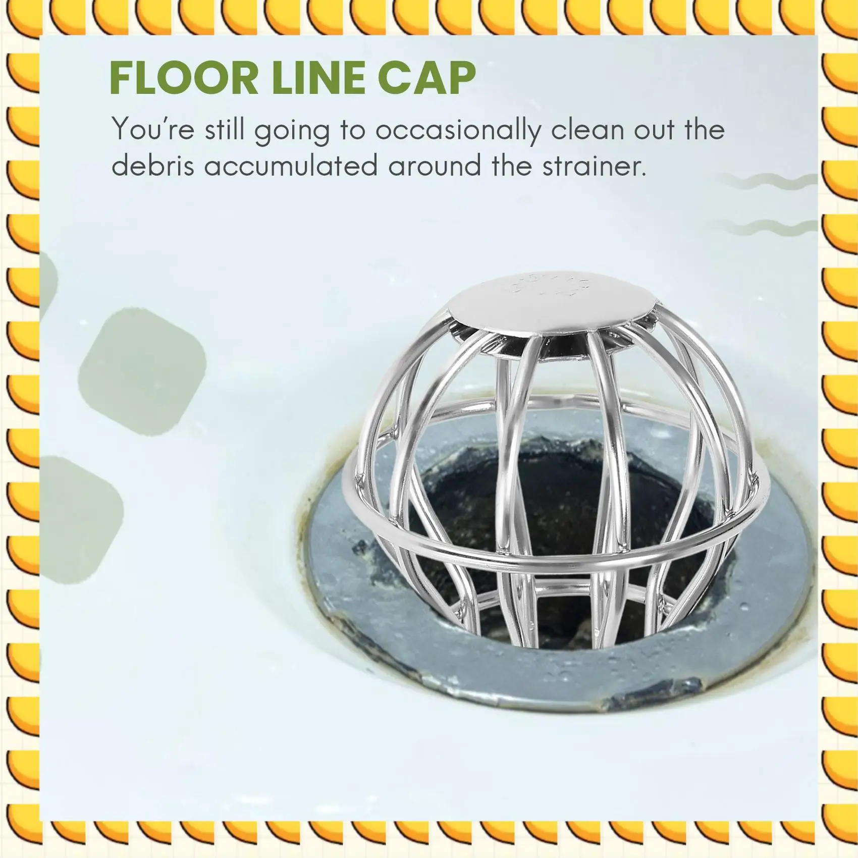 BAAU Drain Outdoor Roof Anti - Blocking Line Cap Round Net Cover Drainage Floor Line Leak Gutter Guard Filter