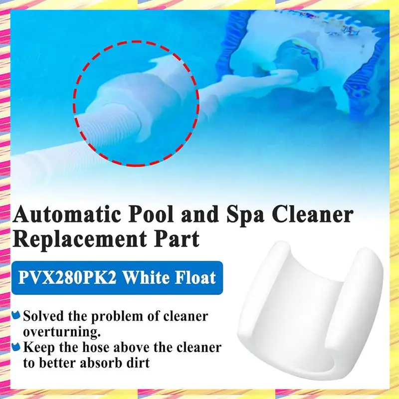 

ABJJ 4Pcs PVX280PK2 White Float 896584000-280 Compatible With For Hayward Fits For 2/4 Wheel Pool Cleaner Hoses