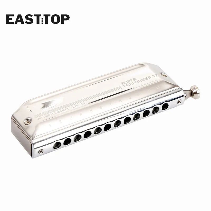 EASTTOP ETP-12 Chromatic Harmonica 12 Hole 48 Tone Key of C Professional Chromatic Mouth Organ Harmonica For Adults Students