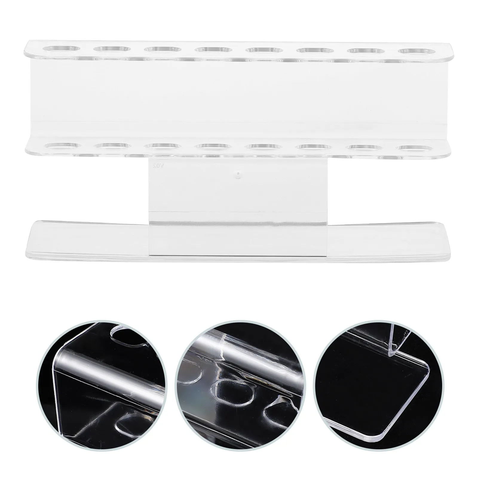 

Premium Acrylic 8 Slot Tweezer Display Stand Compact Transparent Organizer for Lash Tweezers Professional Beauty Teaching