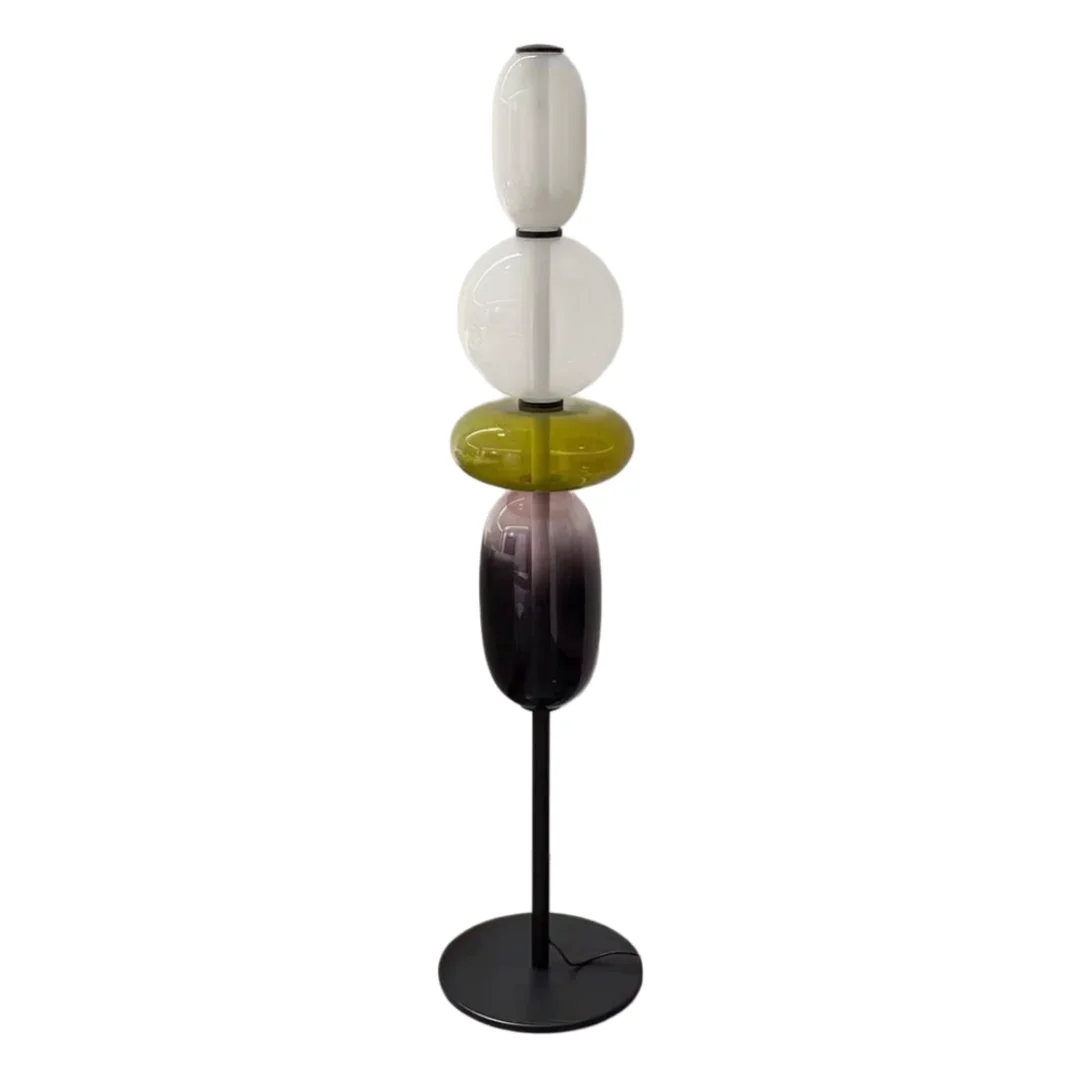 Nordic Denmark Colored Glass Lollipop Glass Desk Lamp Living Room Bedhead Study Room LED Home Decoration