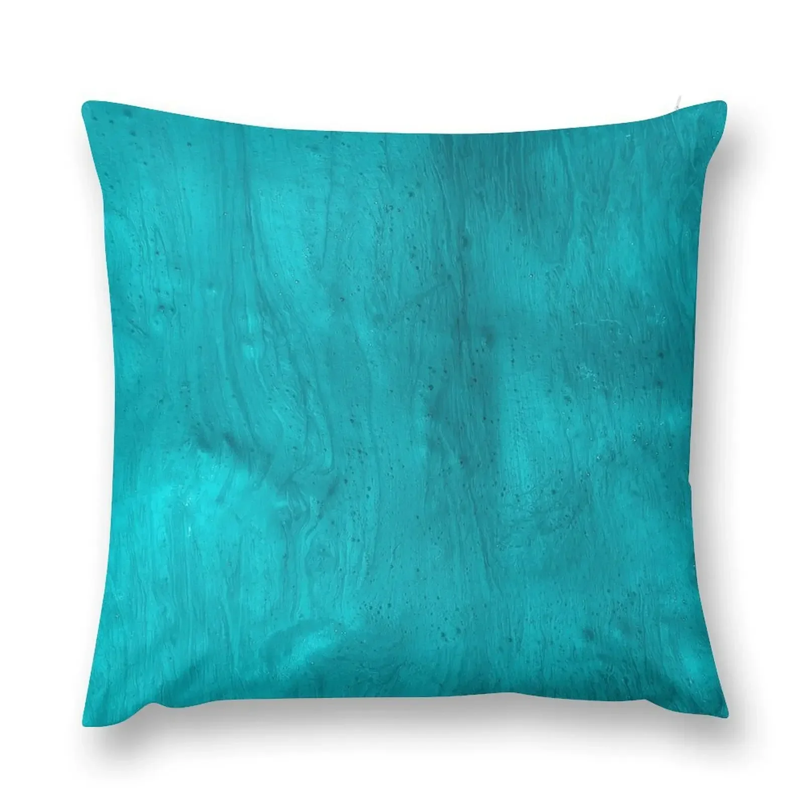 

Aquamarine Paint Texture Throw Pillow Couch Cushions Pillow Cases Decorative Pillow Case Christmas