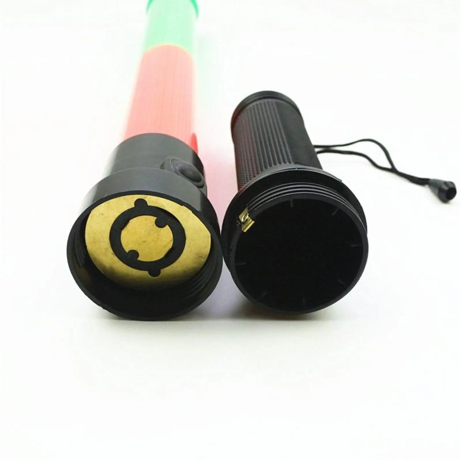 LED Traffic Control Stick Red Green Light Warning Stick for Parking Airport