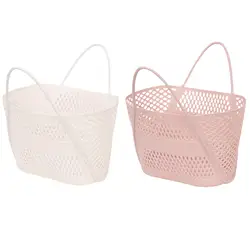 Shower Open Basket Breathable for Toiletries Hollow Storage Basket Portable Bathroom Basket for Home Kitchen Travel Hotel Dorm