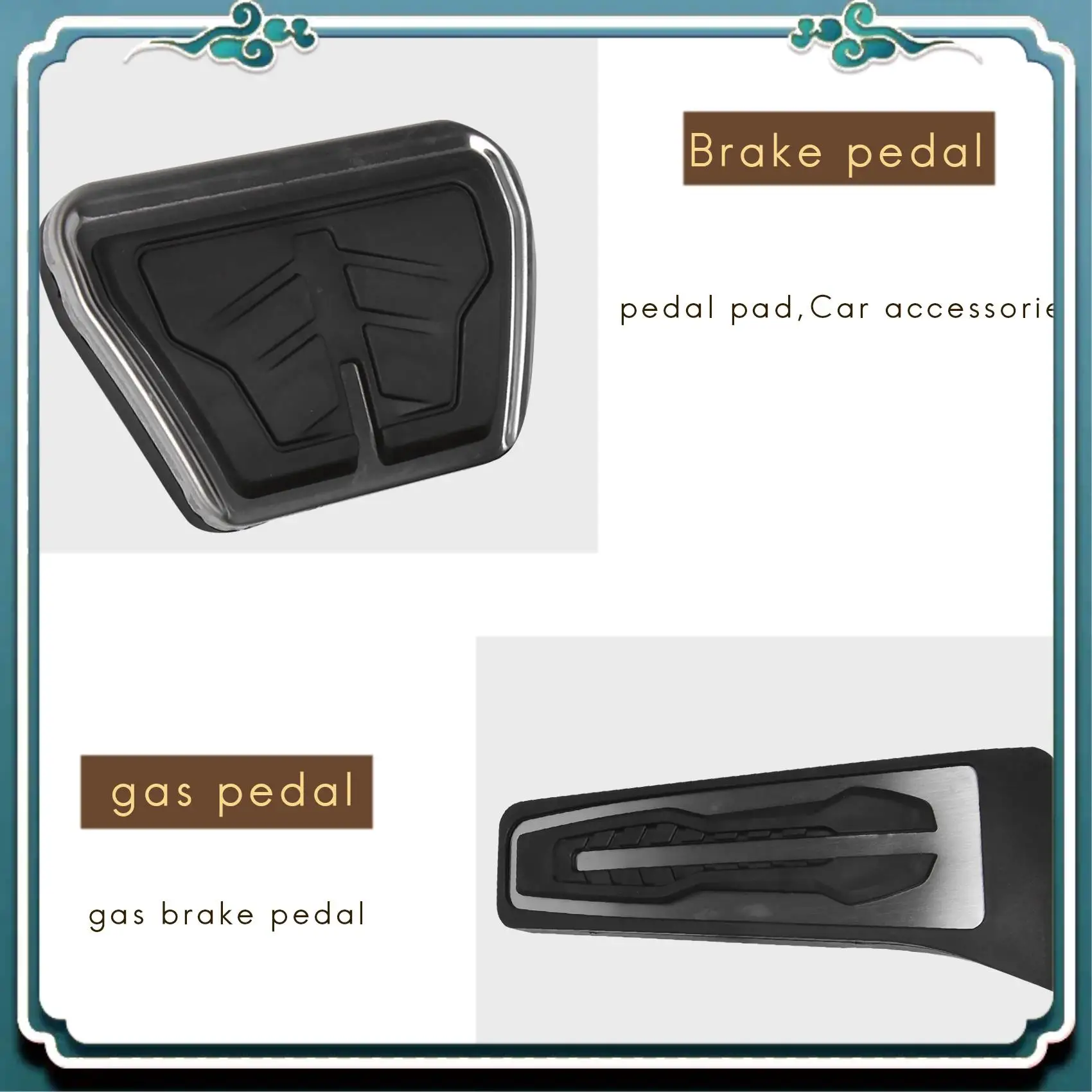 

ABTU-Gas Brake Pedal Cover Set For Bmw X3 X4 X5 X6 2 3 4 5 6 7 Series G20 F30 G30 G11 G01 G02 G05 F15 F16 F22 F25