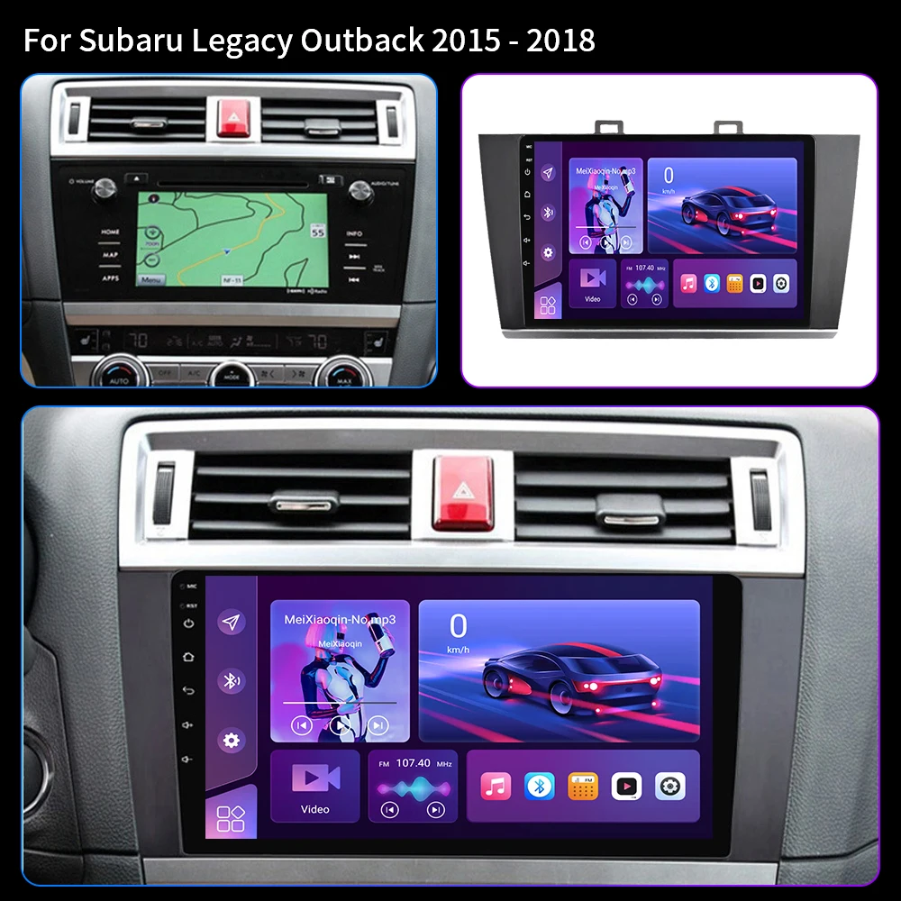 Android 16 For Subaru Outback Legacy 2014 - 2018 Car Radio Multimedia Video Player Navigation GPS Carplay Auto Stereo BT 4G WIFI