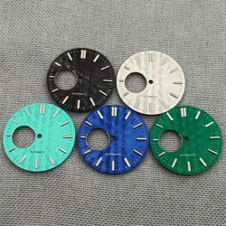 31mm New NH38 Watch Dial Transparent Skeletonized Watch Face Modified Diving Watch Face Green Luminous Scale Dial
