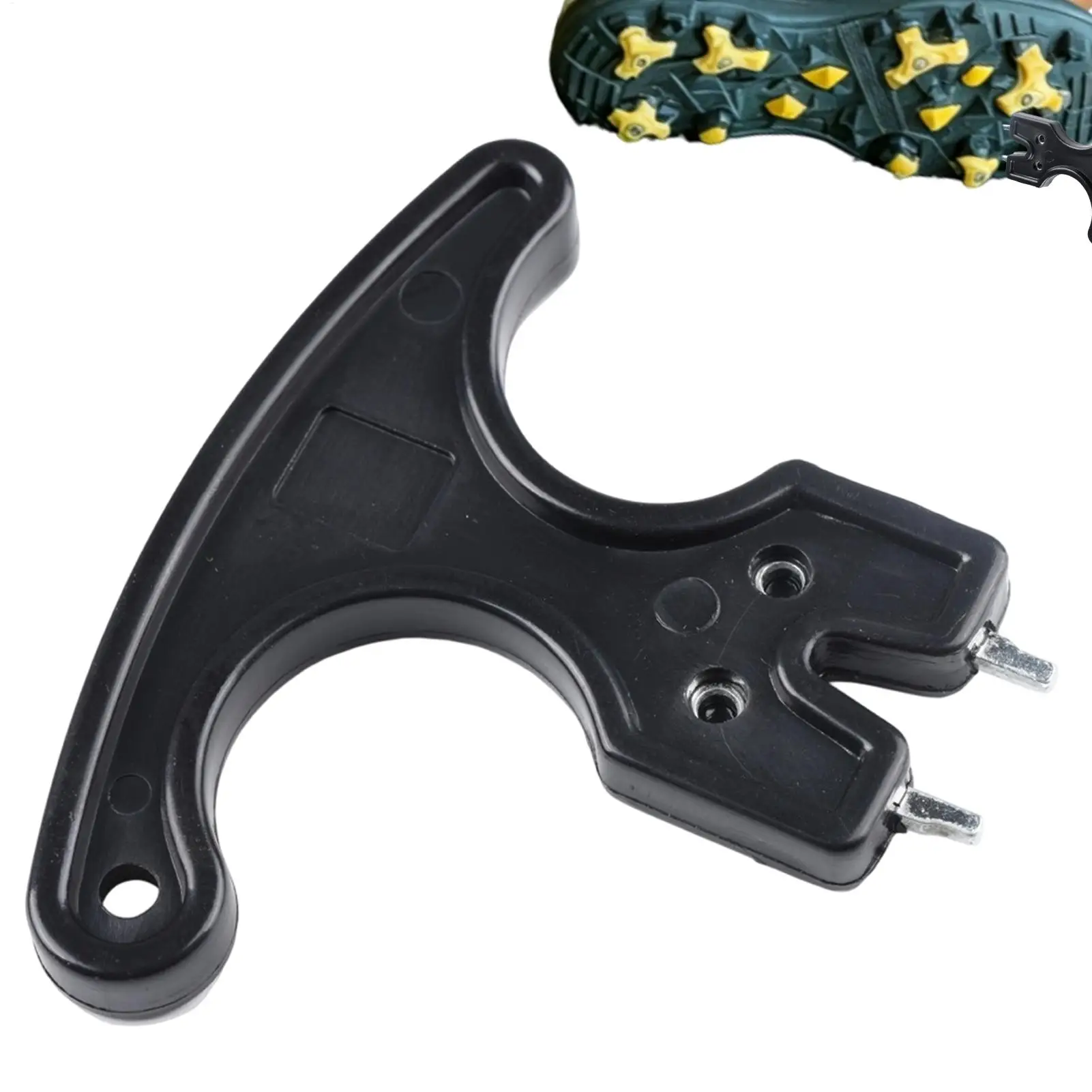 Golf Shoe Cleat Wrench DIY Ergonomic Multifunction Portable Spanner Golf Cleat Replacement Wrench For Golfers Outdoor Driving