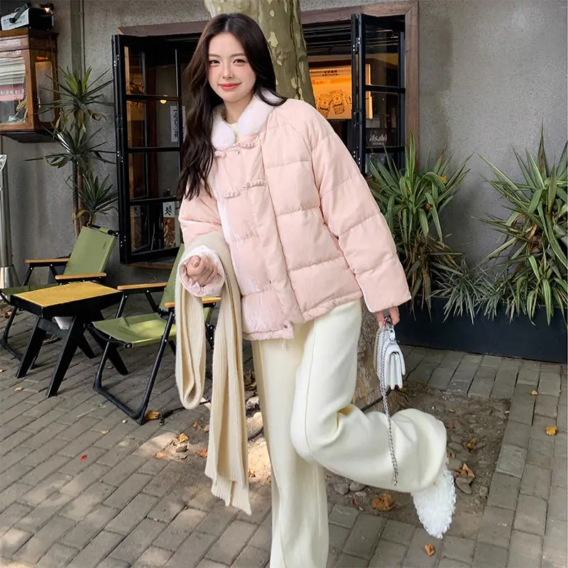 New Chinese Style National Style Cotton-padded Clothes Cotton-padded Jacket Women's Winter Design Sense Korean Small Coat